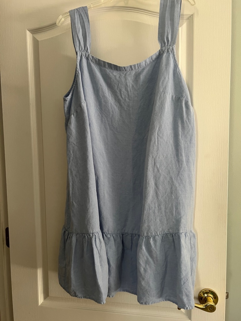 LOFT Plus Light Blue Linen-Blend dress size 18